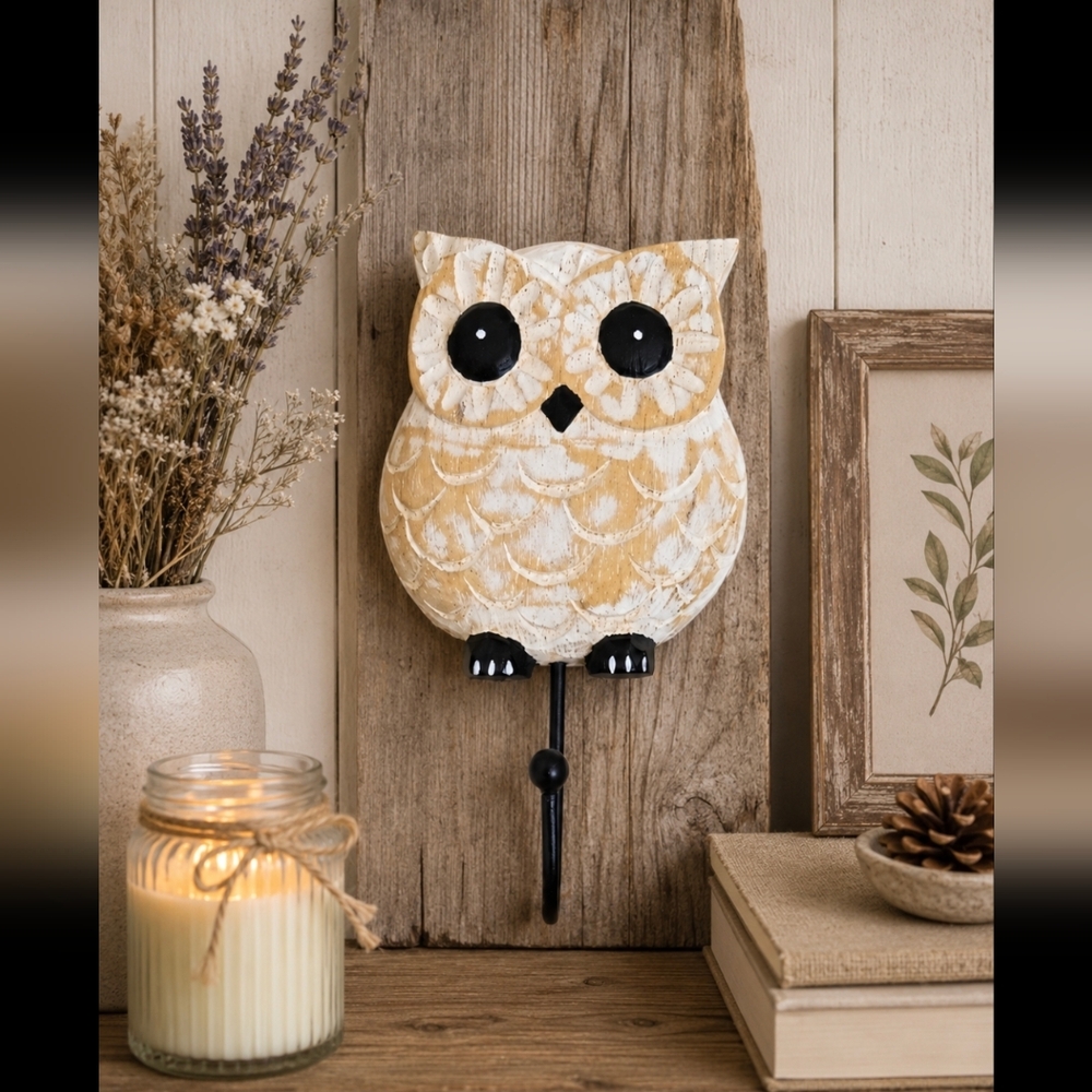 Anthropologie Owl Wall Hook Easter Spring New With Tag